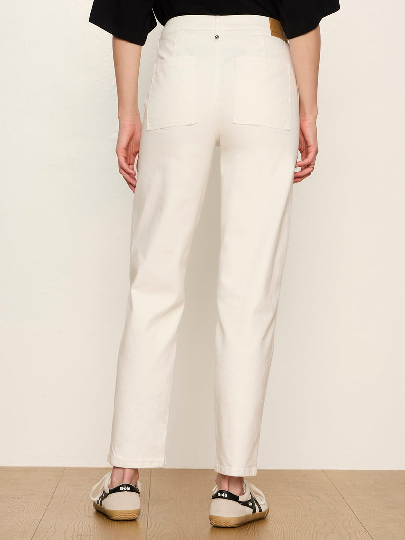 Nixie Slim Striaght Ankle Jean Chalk alt 1