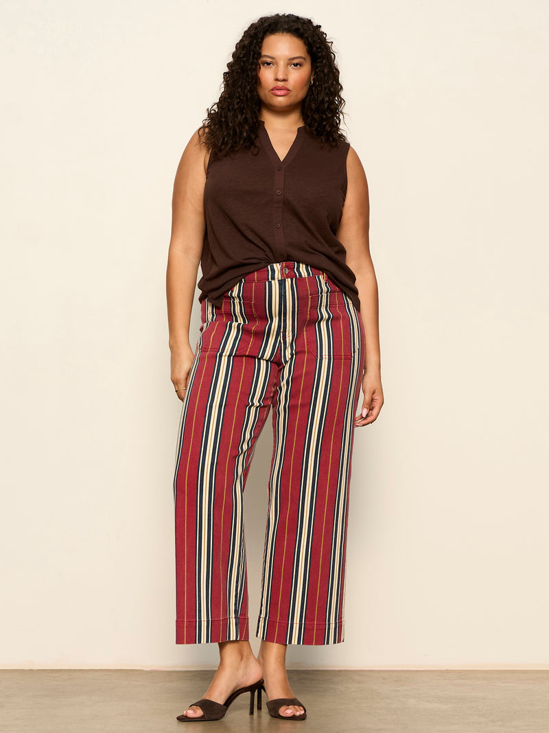 Mariner Jean Verry Berry Stripe Extended Sizing alt 5
