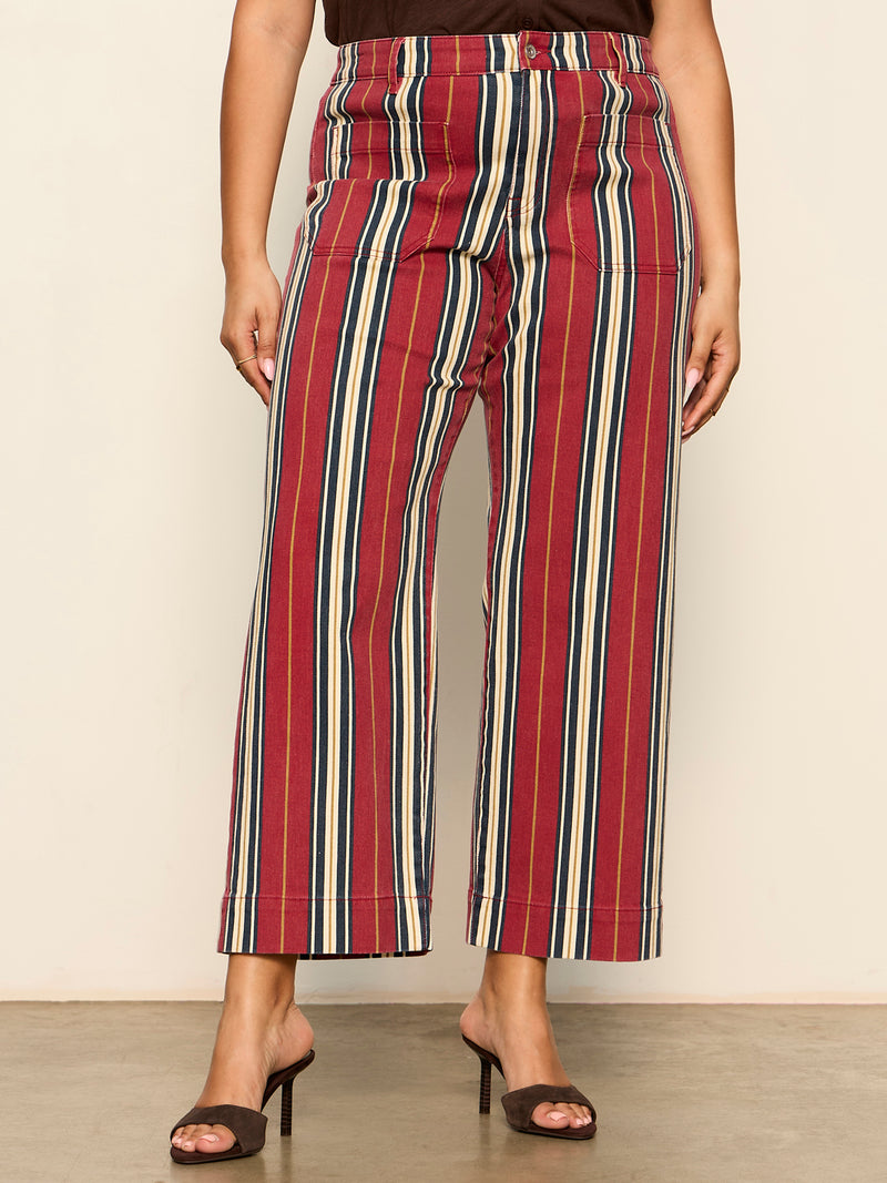 Mariner Jean Verry Berry Stripe Extended Sizing alt 1