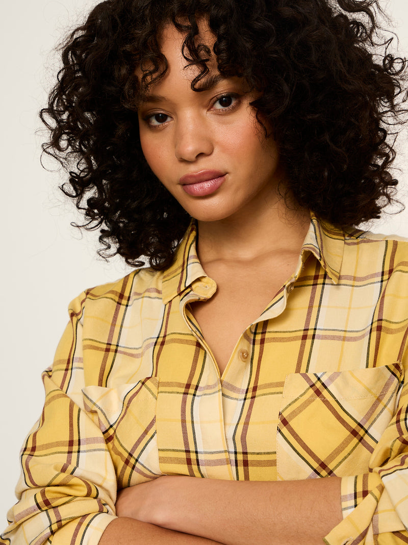 The City Plaid Shirt Goldie Plaid alt 5