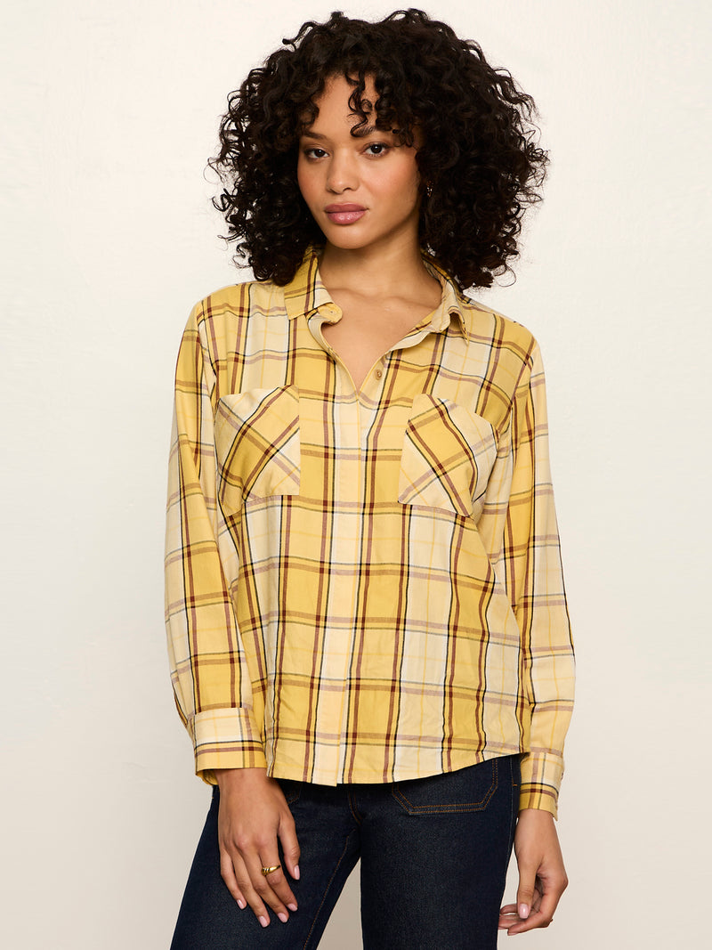 The City Plaid Shirt Goldie Plaid alt 2