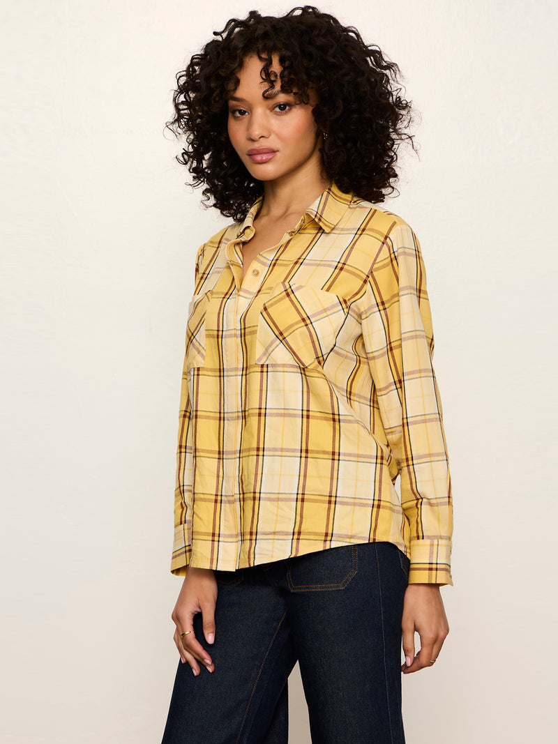 The City Plaid Shirt Goldie Plaid alt 3