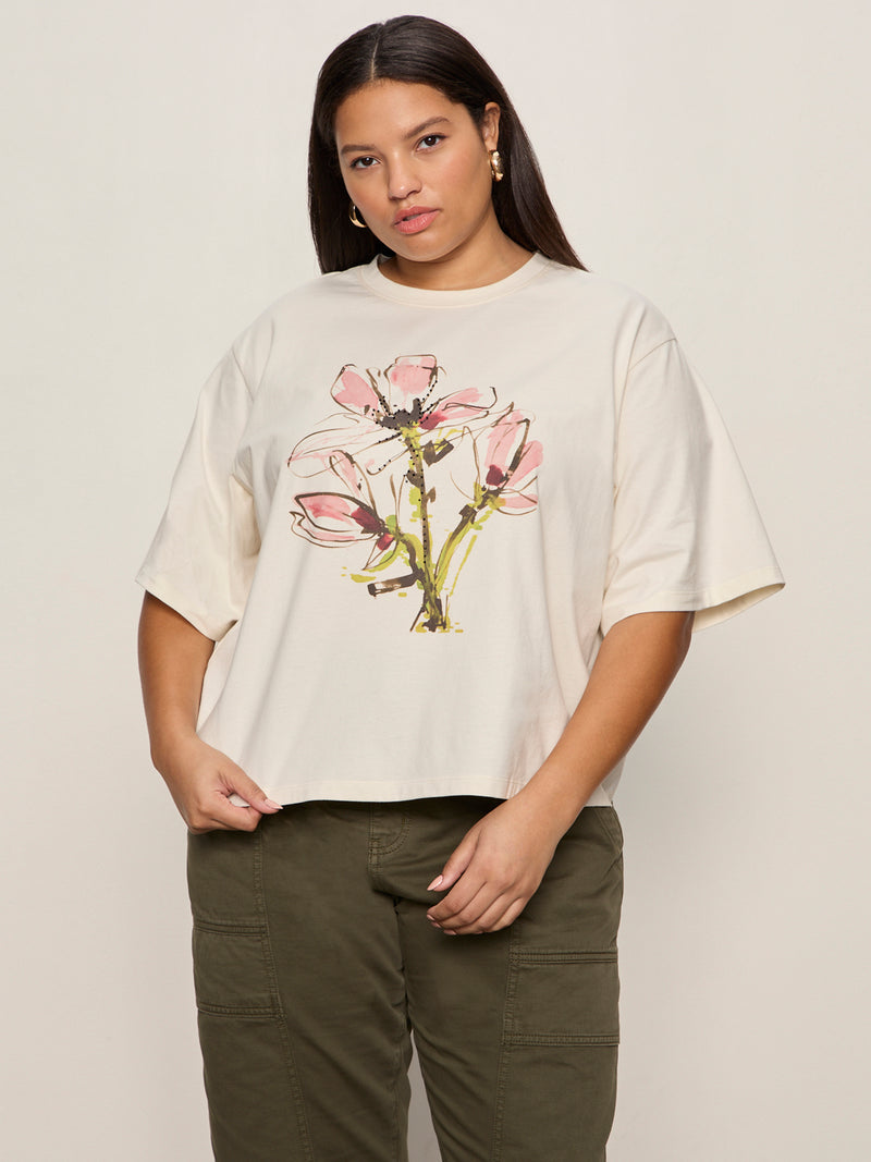 Belle Artist Tee Fleur Extended Sizing