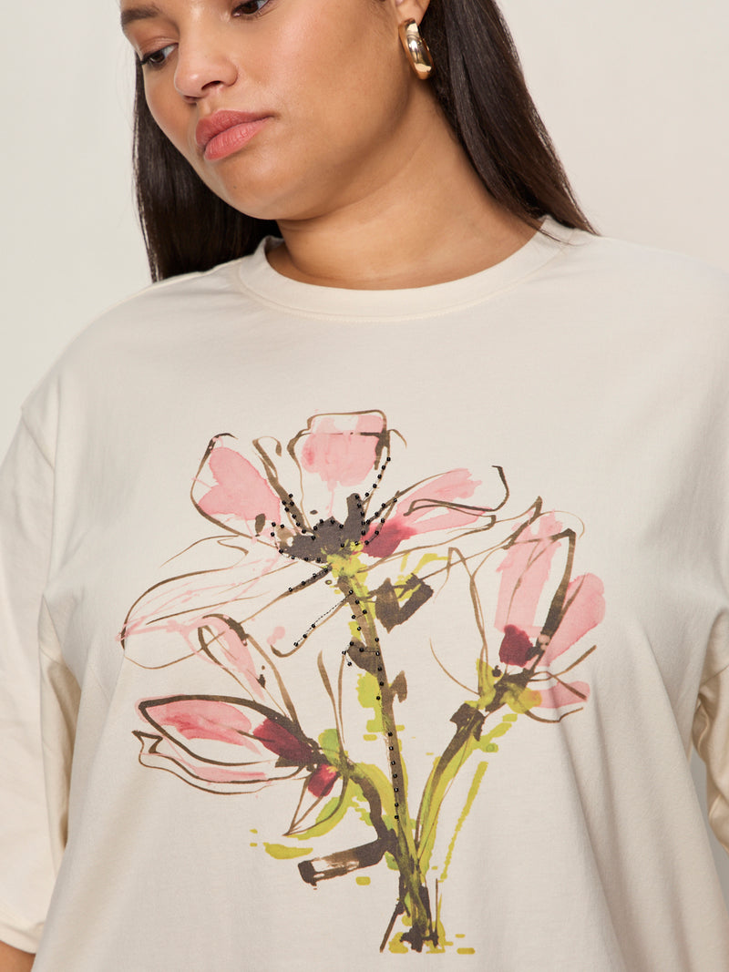 Belle Artist Tee Fleur Extended Sizing alt 3