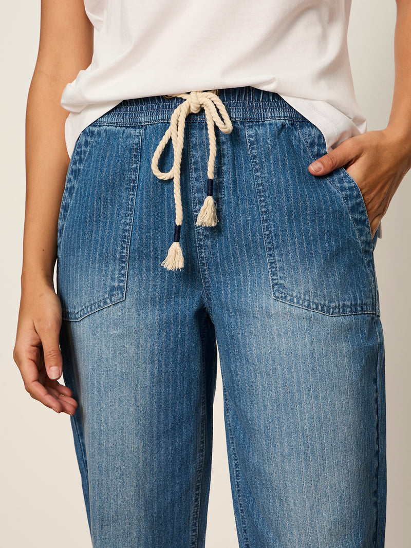 Stella Soft Barrel Jean Railroad Stripe alt 3