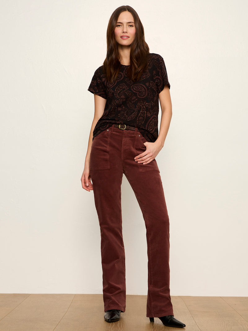 The Perfect Tee Cocoa Paisley alt 5