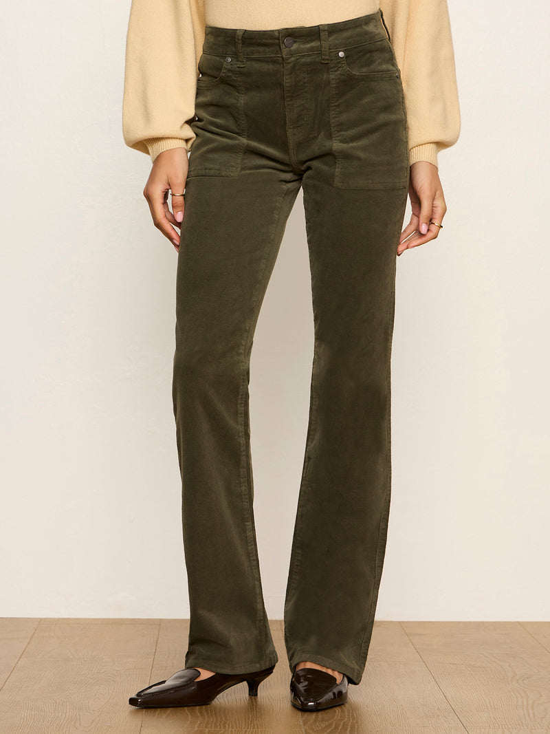 Play Date Corduroy Bootcut Pant Kalamata