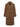 The Aria Wrap Coat Camel by Sanctuary Clothing is a long brown double-breasted trench with wide lapels, fabric belt at the waist, buttoned cuffs, and two front buttons; shown against a plain white background.