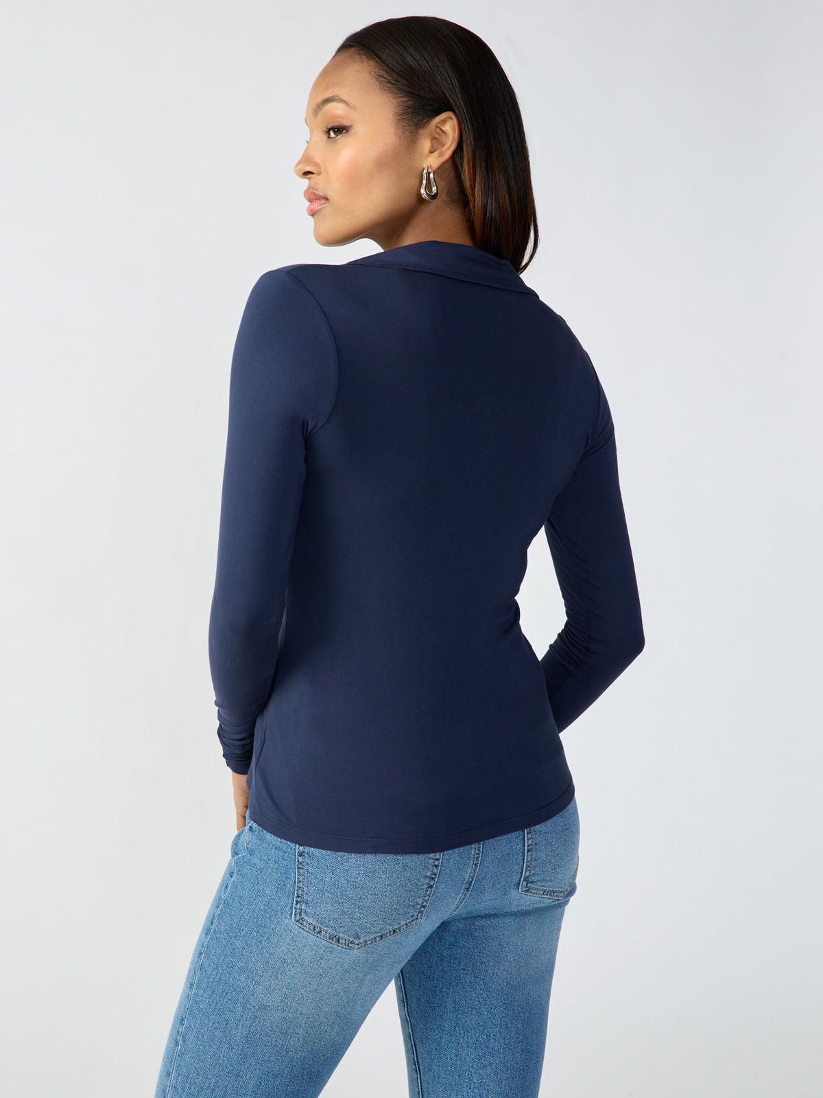 Twisted Dreamgirl Top Navy Reflection