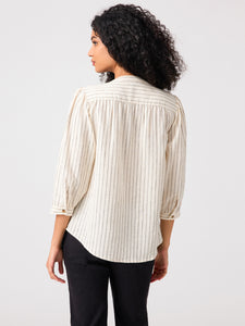 The Femme Shirt Birch Stripe
