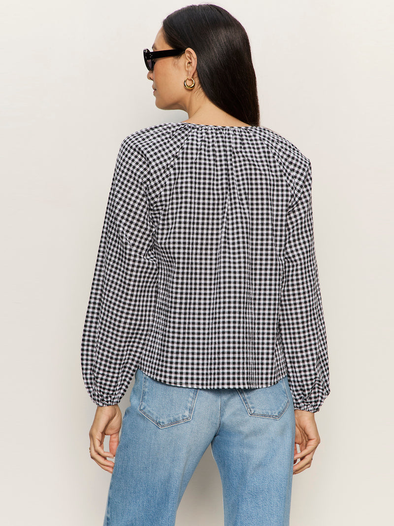 Perfect Gingham Button Blouse Picnic alt 2