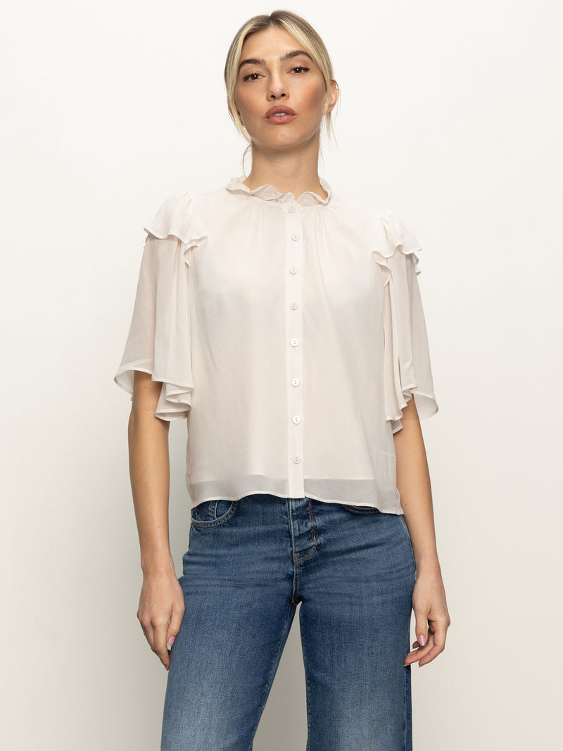 Deja Vu Blouse Light Oat alt 1