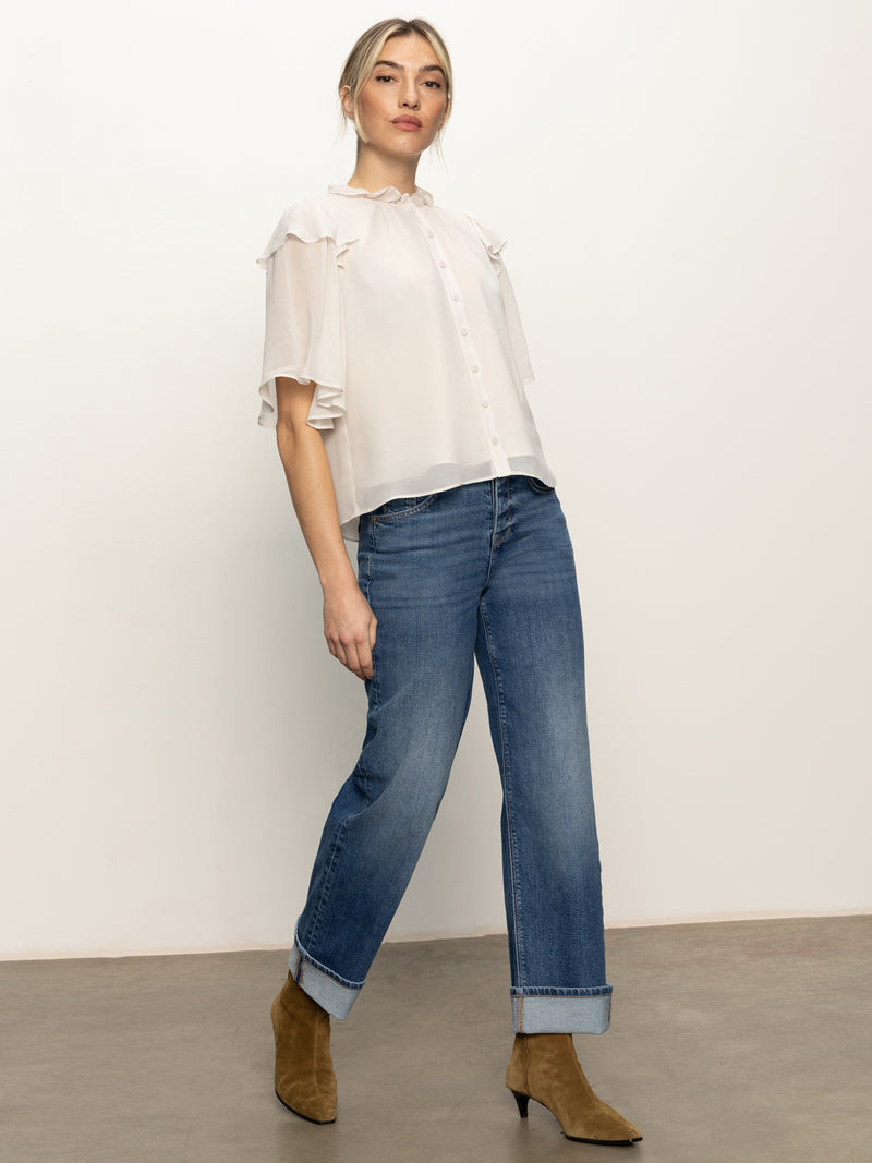 Deja Vu Blouse Light Oat alt 5