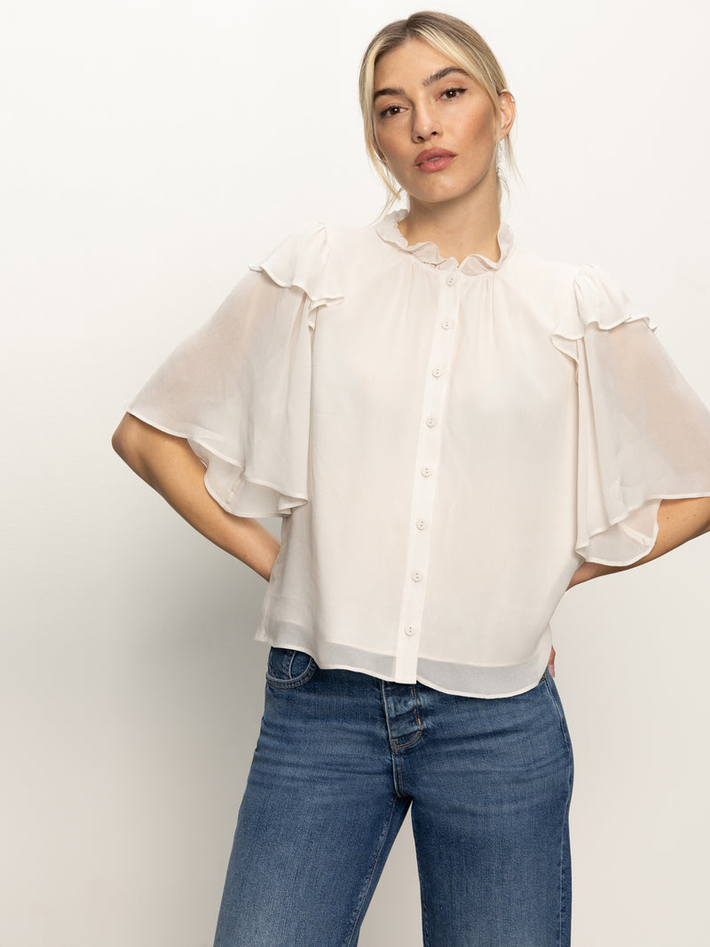 Deja Vu Blouse Light Oat alt 2