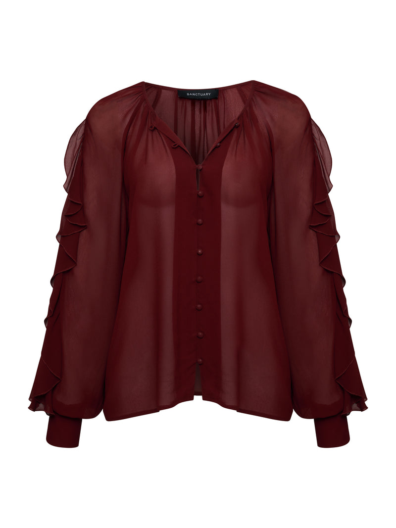 Harmony Blouse Crimson alt 5