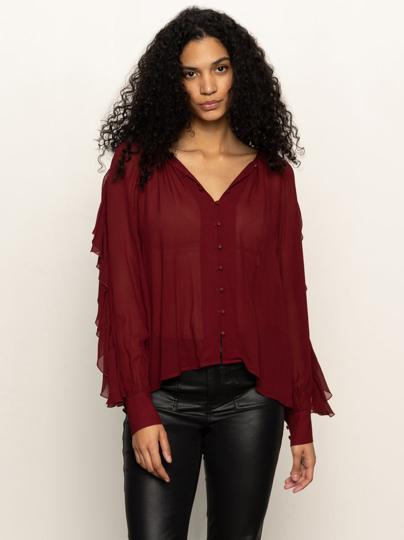 Harmony Blouse Crimson