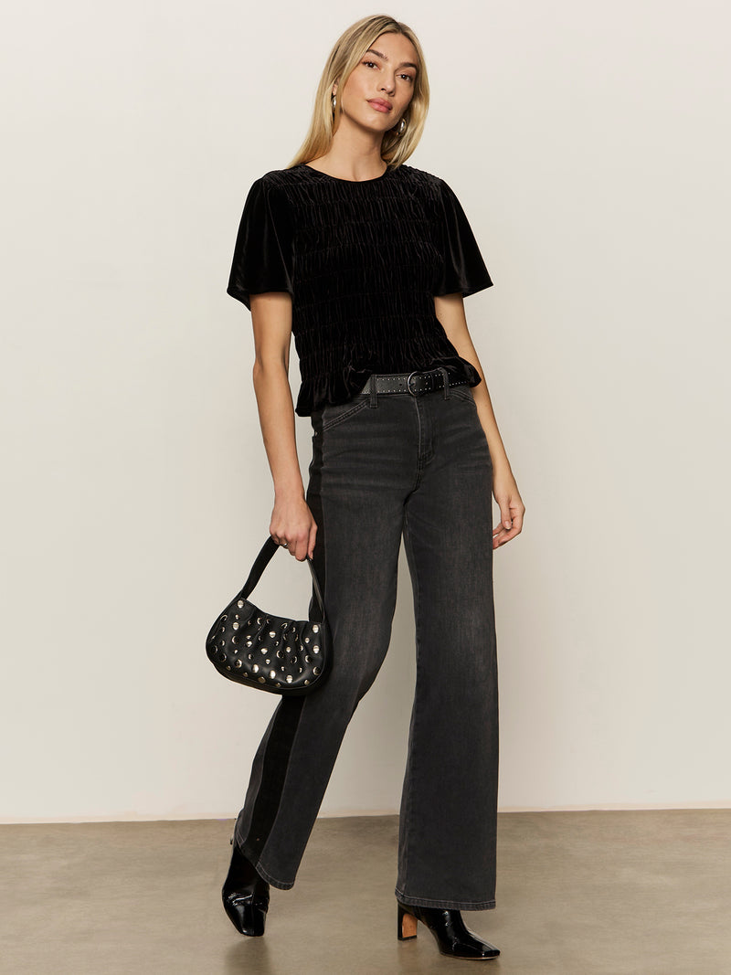 We Belong Together Velvet Top Black alt 4