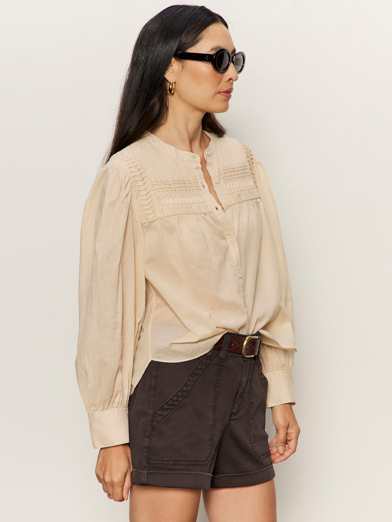 Giving The Most Pintuck Shirt Rich Collagen alt 2