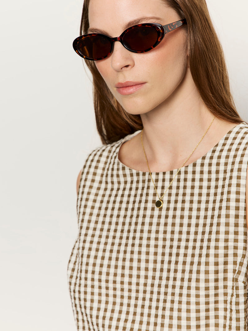 Better Days Gingham Shell Timber/Collagen Gingham alt 5