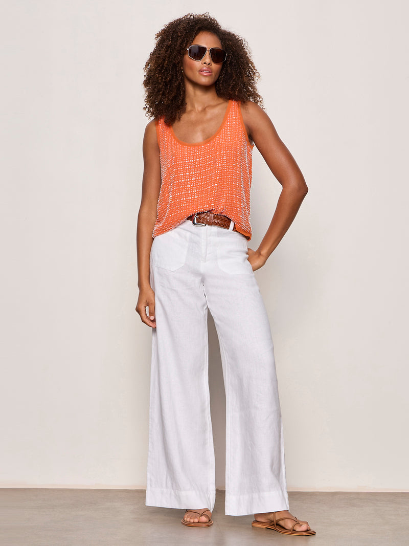 The Becoming Bead Shell Hibiscus Orange alt 5