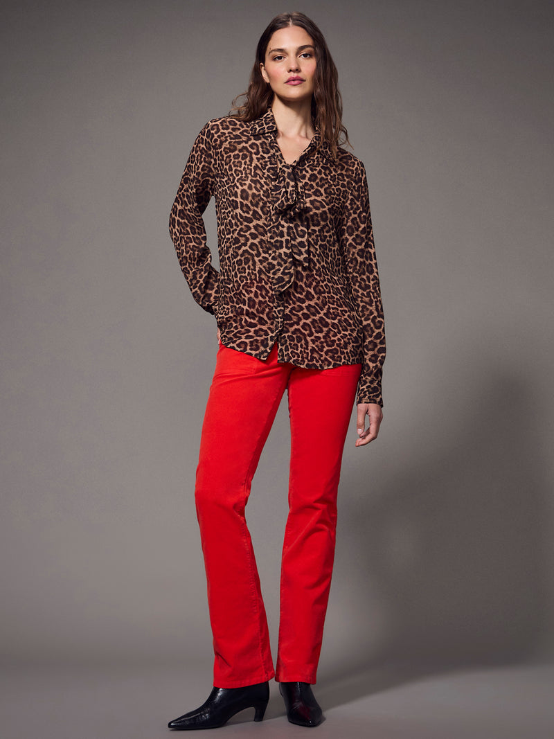 Front Row Scarf Blouse Champagne Spots alt 5