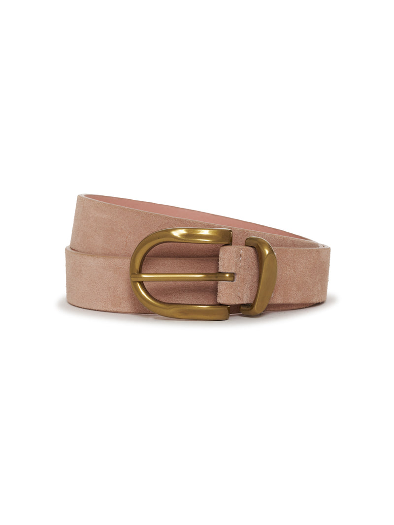 All Day Suede Belt Desert Pink