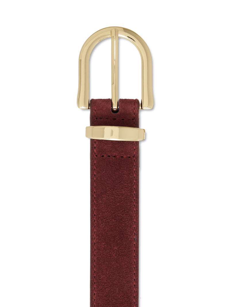 All Day Suede Belt Scarlet alt 1