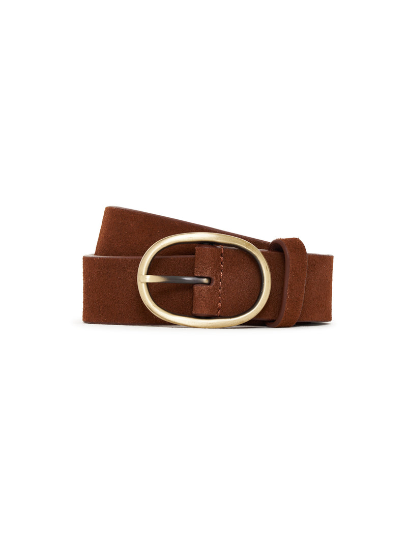 Endless Suede Belt Whiskey