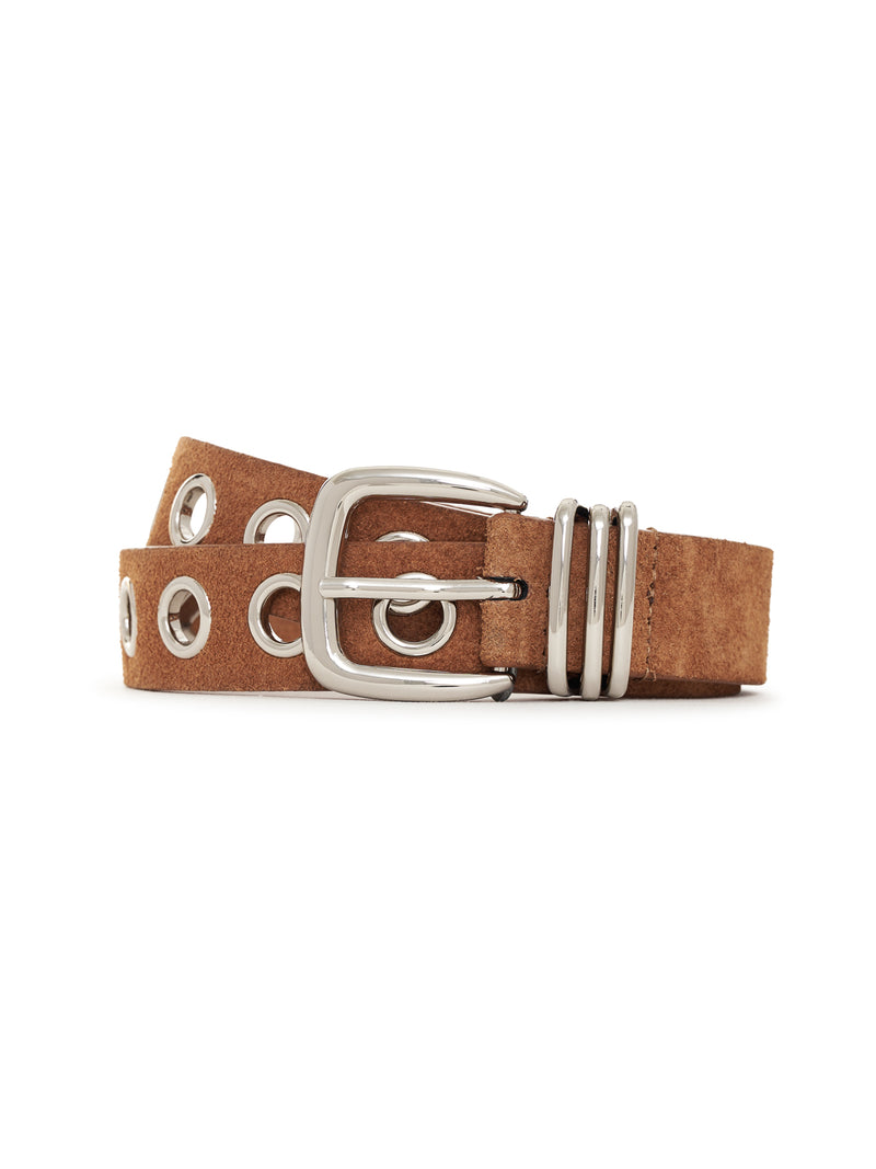 Suede Link Belt Ancient Clay