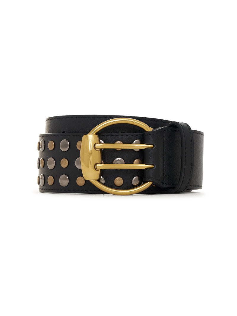 Studded Noir Belt Black