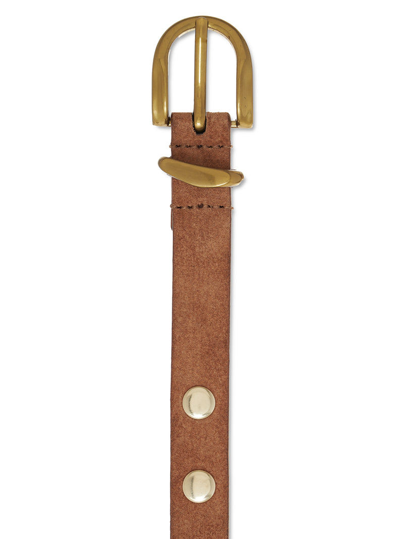 Studded All Day Suede Belt Ancient Clay alt 1