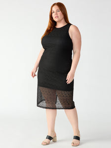 Halter Crochet Dress Black Inclusive Collection