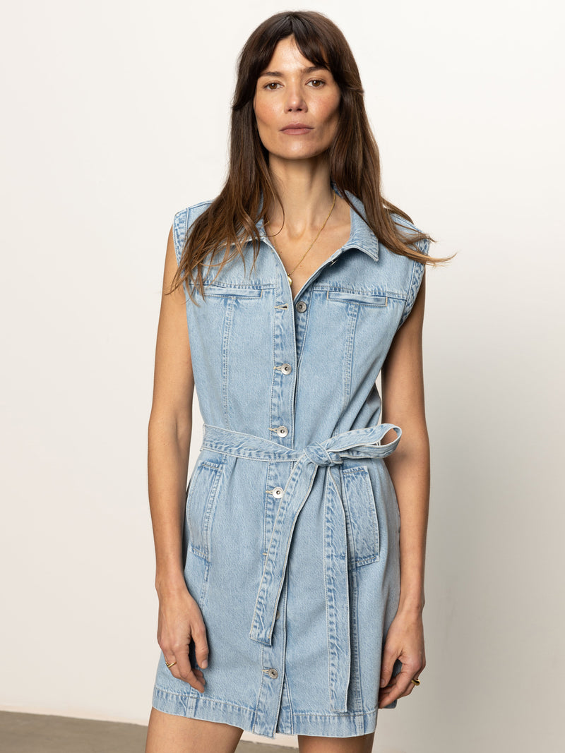 Ila Denim Dress Bouquet alt 4