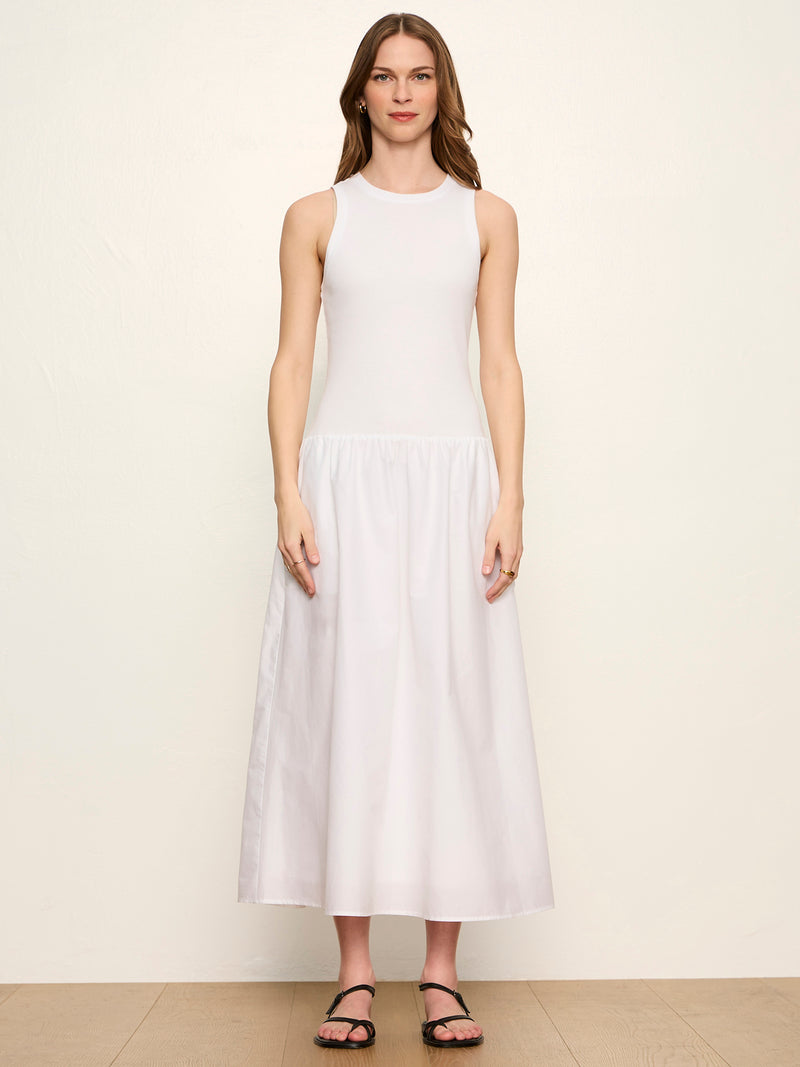 Take Me Away Midi Dress White alt 2