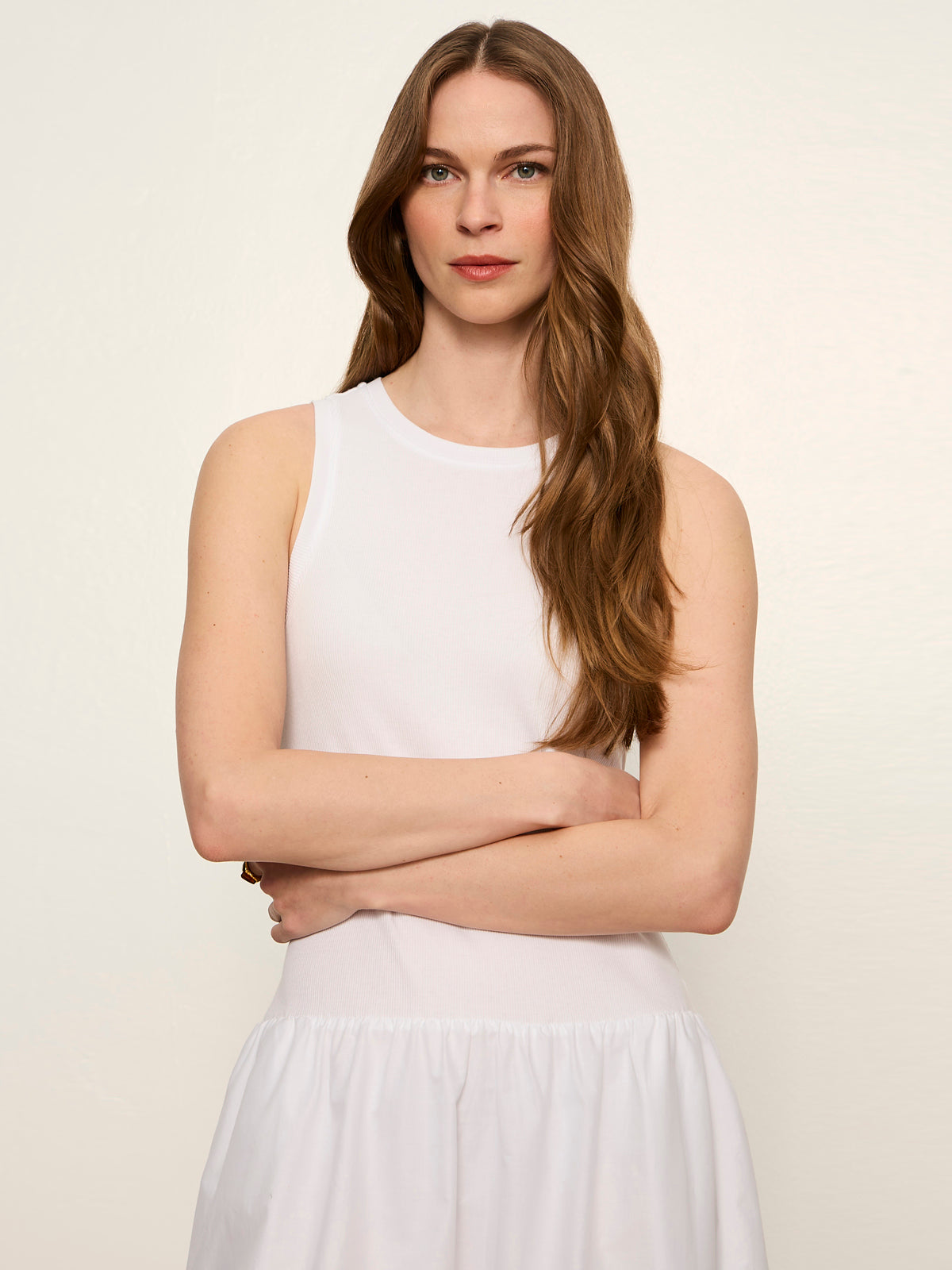 white plain midi dress Midi Sweetheart White Casual Party Dress with Ruffle White / Large