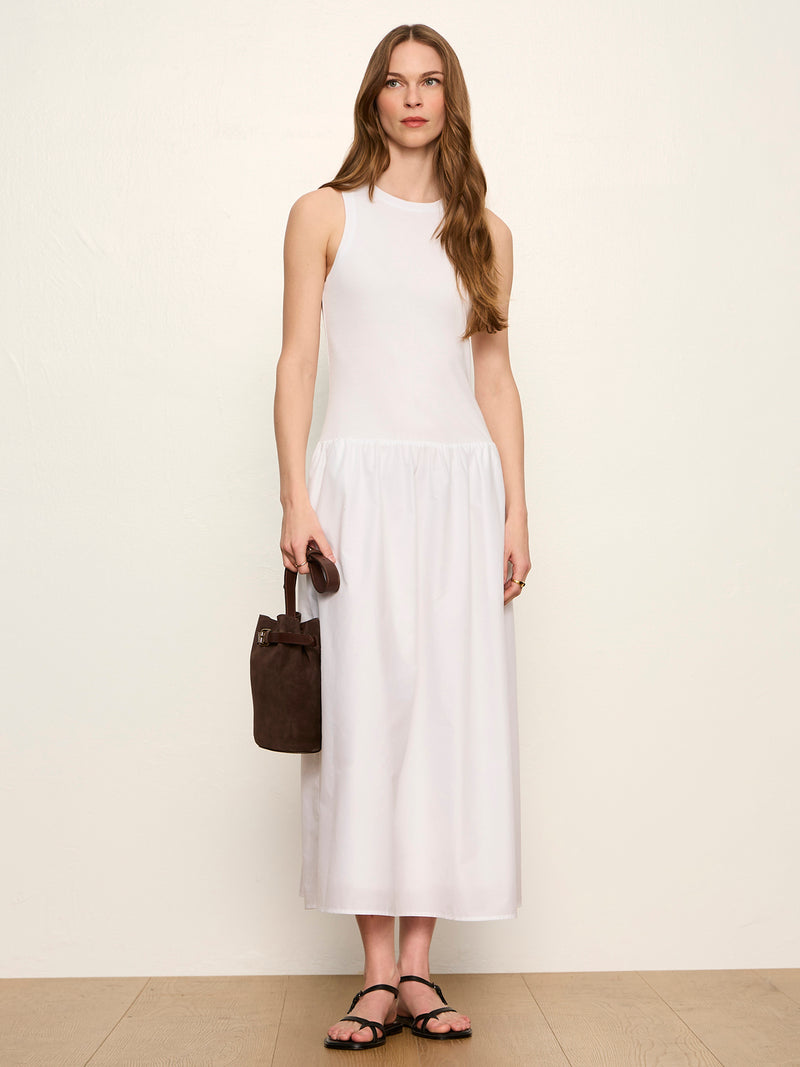 Take Me Away Midi Dress White alt 5