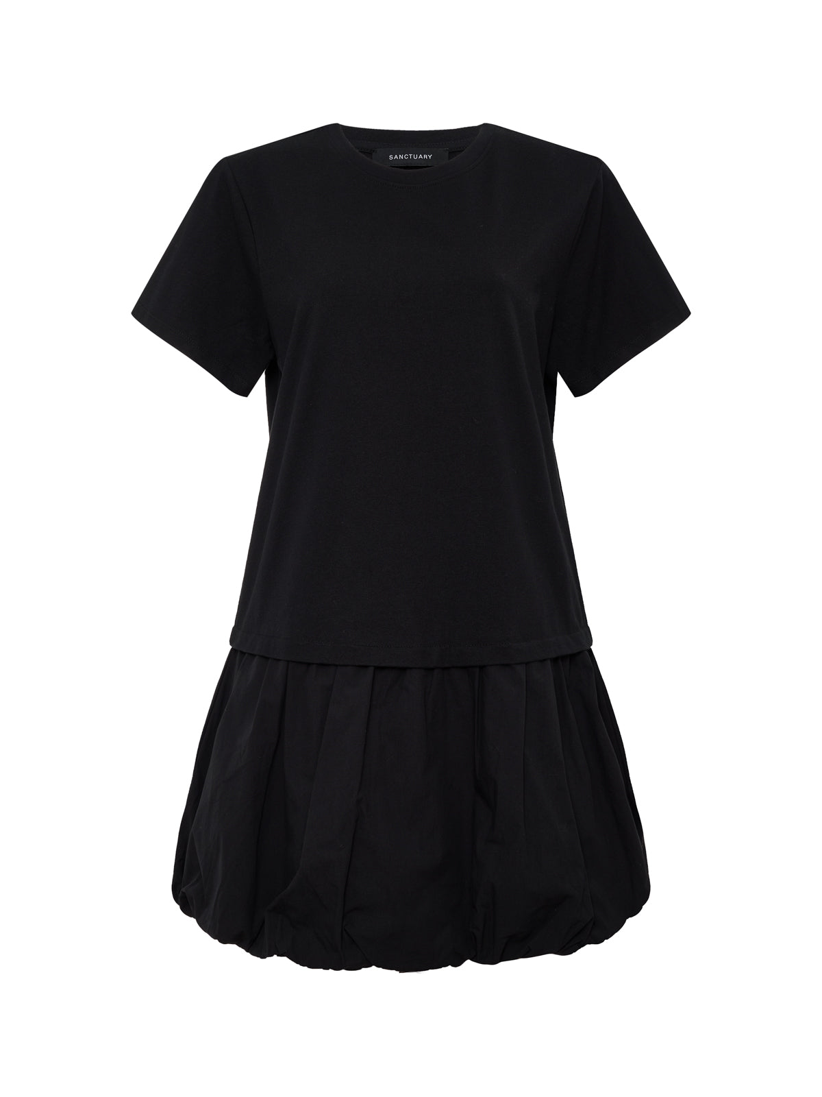 Sanctuary Women's For Keeps Bubble T-Shirt Dress - Black - Size L Sanctuary Women's For Keeps Bubble T-Shirt Dress - Black - Size L