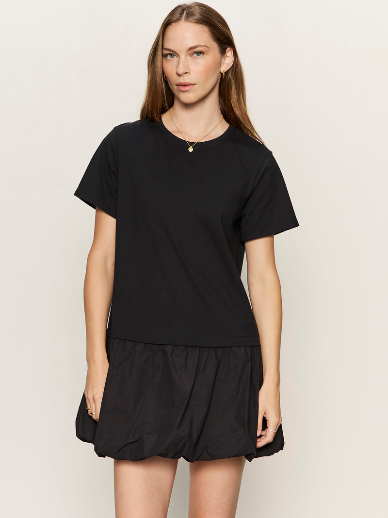 For Keeps Bubble T-shirt Dress Black