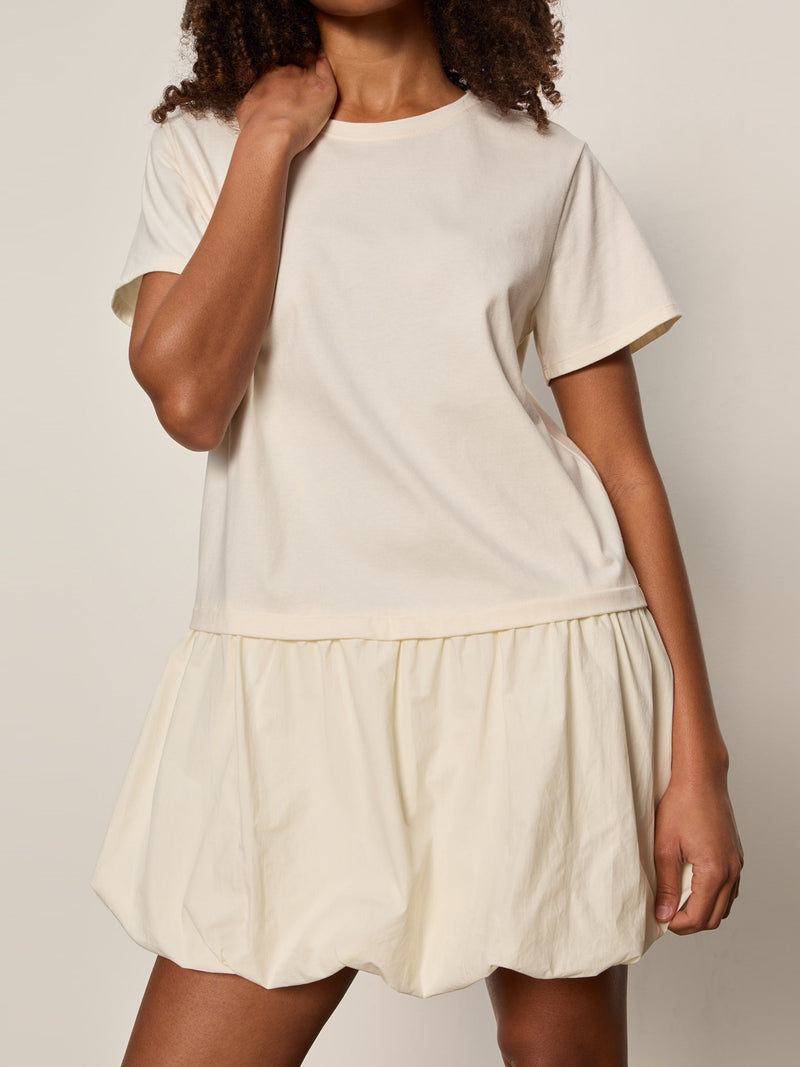 For Keeps Bubble T-shirt Dress Collagen alt 3