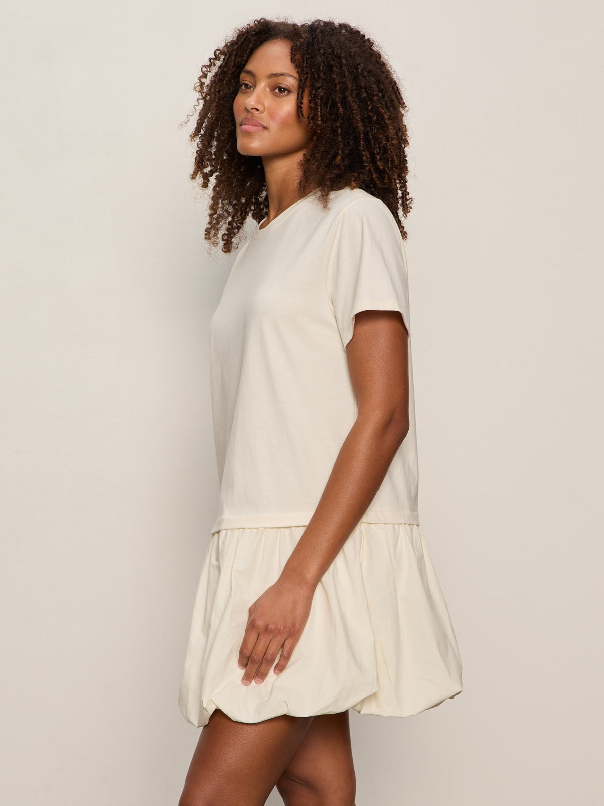 Women's For Keeps Bubble T-Shirt Dress Collagen, Size Large, 100% Cotton | Sanctuary Women's For Keeps Bubble T-Shirt Dress Collagen, Size Large, 100% Cotton | Sanctuary