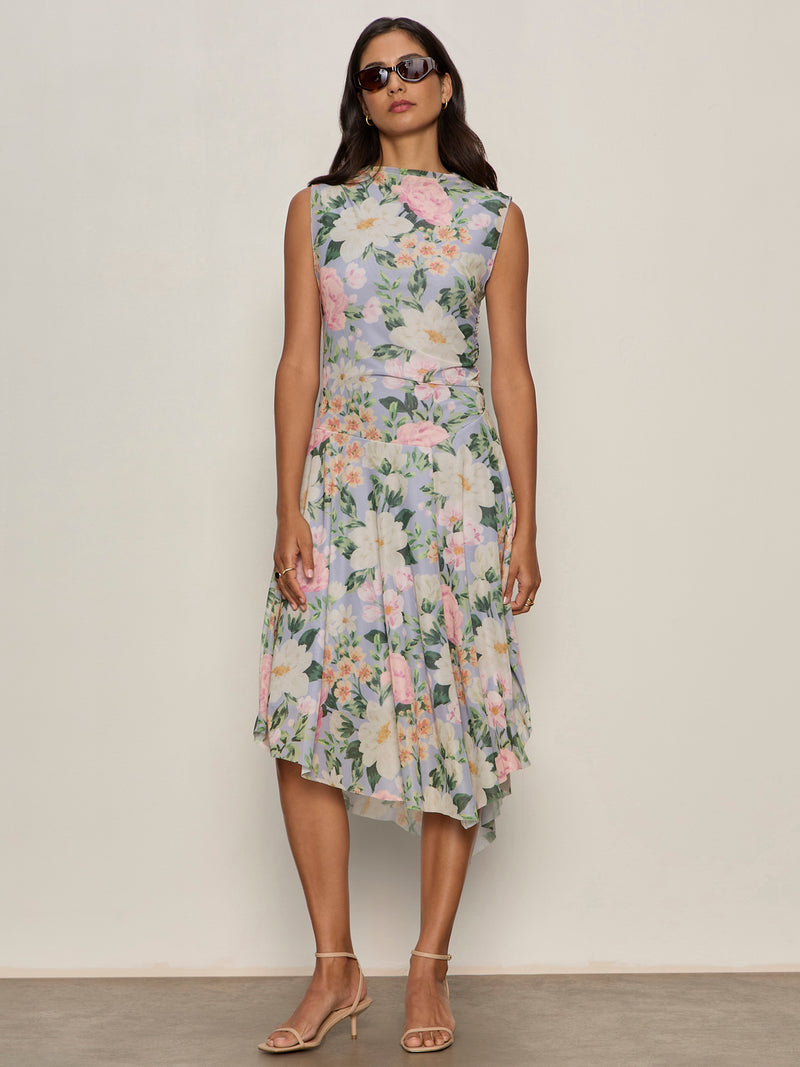 New Day Mesh Midi Dress Spring Floral alt 3