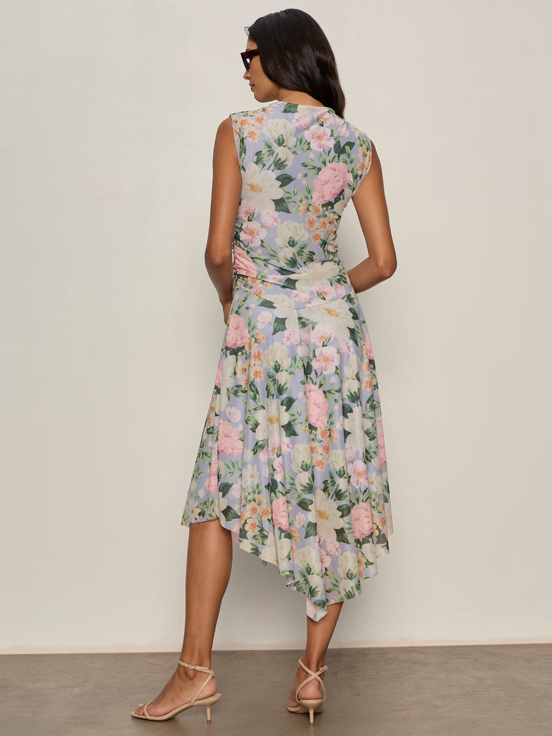 New Day Mesh Midi Dress Spring Floral alt 1