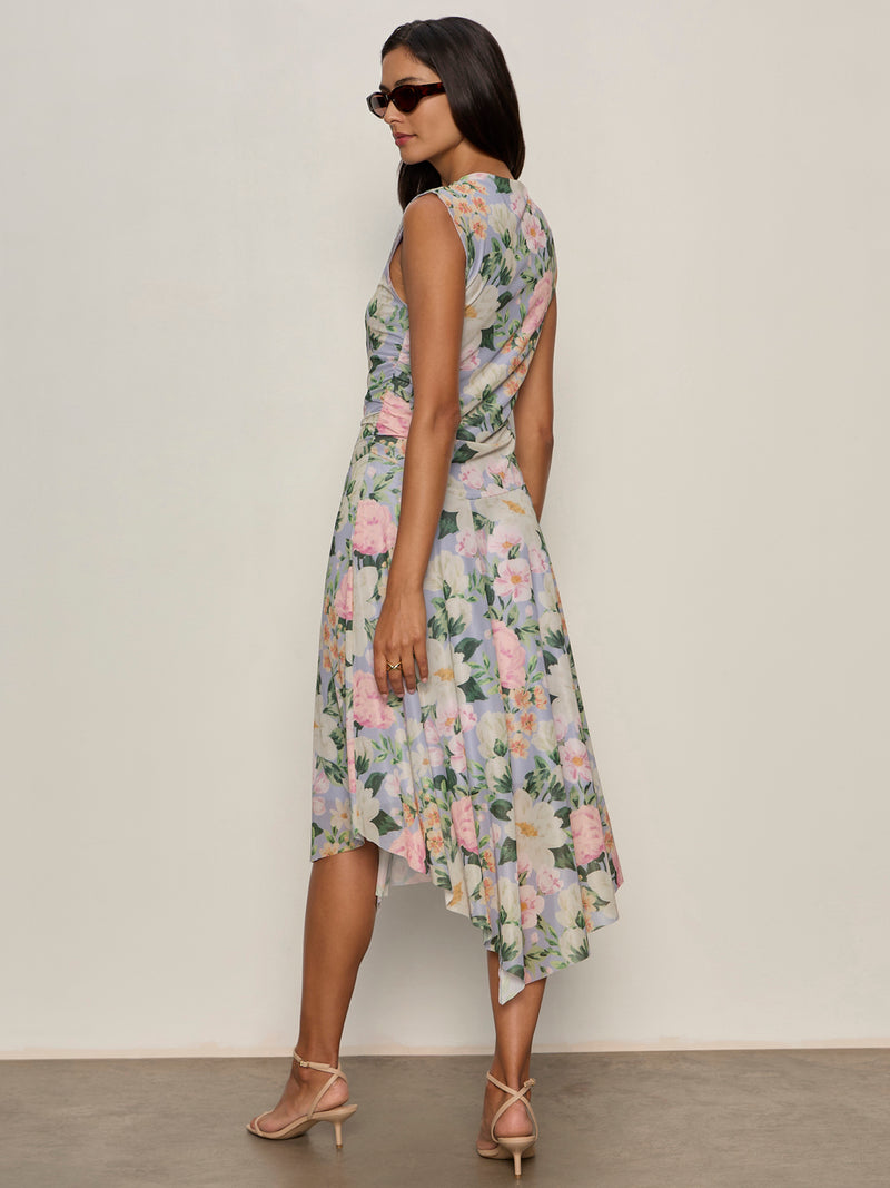 New Day Mesh Midi Dress Spring Floral alt 2