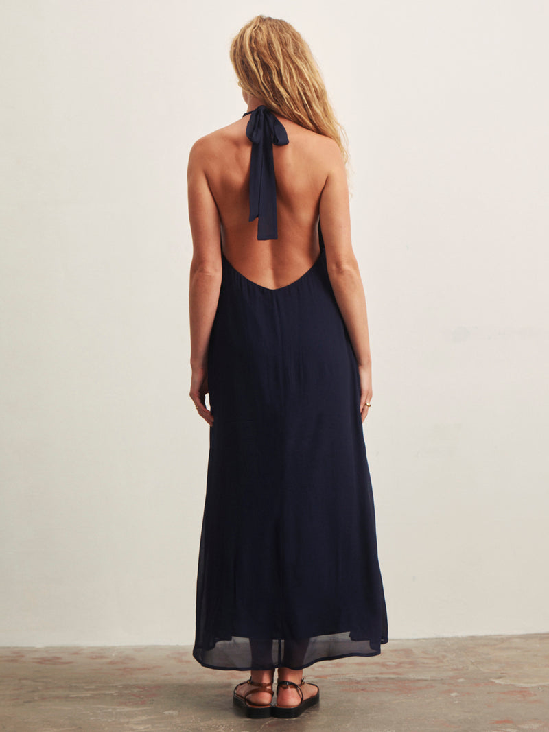 More The Better Halter Dress Navy Blazer alt 1