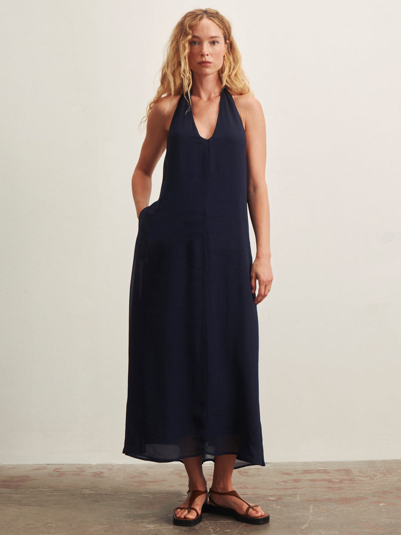 More The Better Halter Dress Navy Blazer alt 2