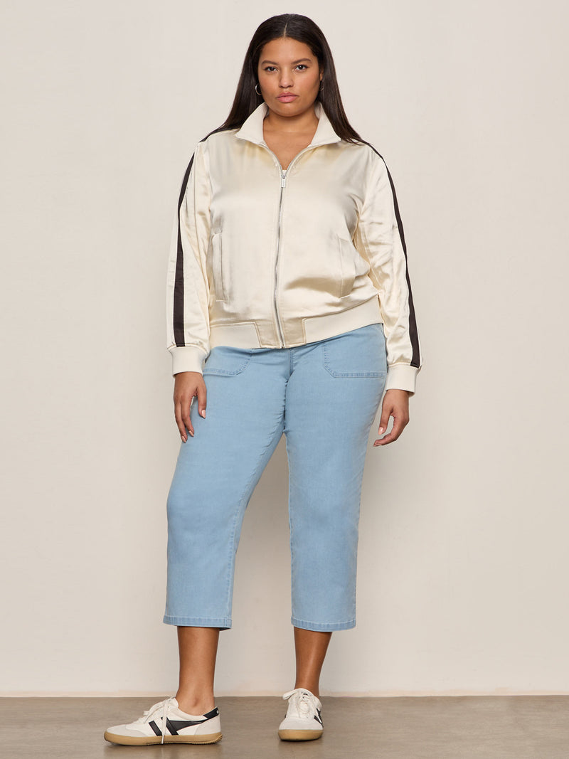 Satin Track Jacket Collagen Extended Sizing alt 4
