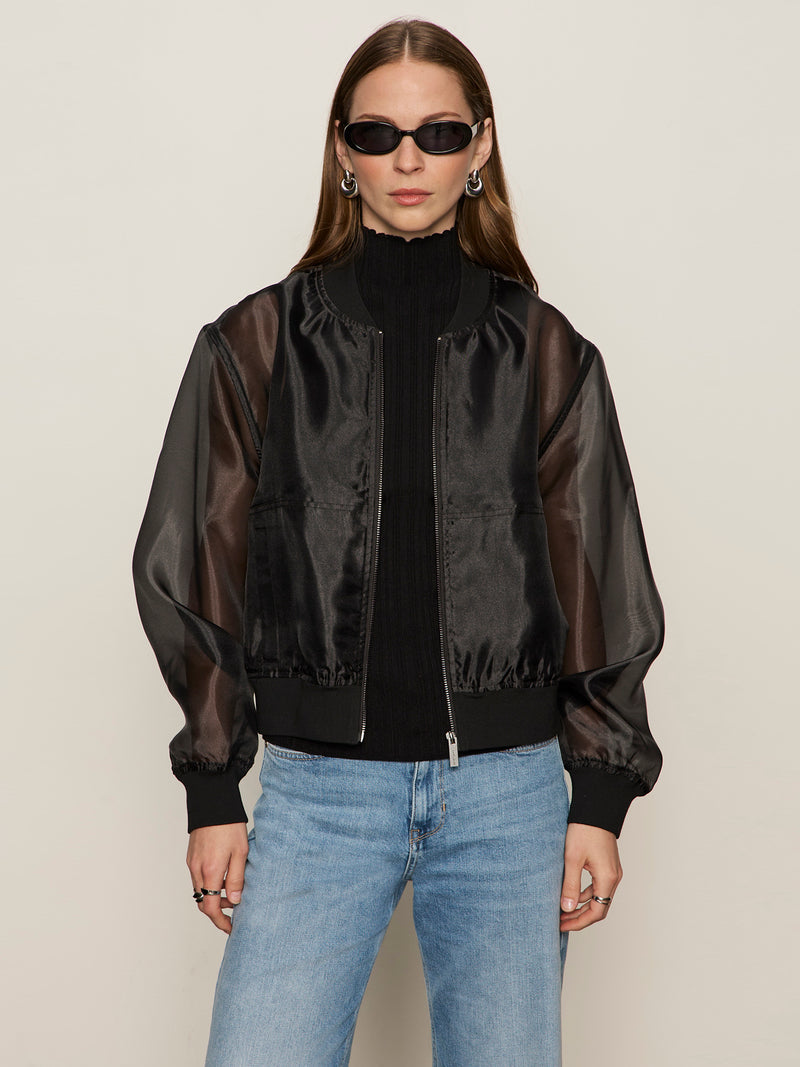 Shane Organza Bomber Black