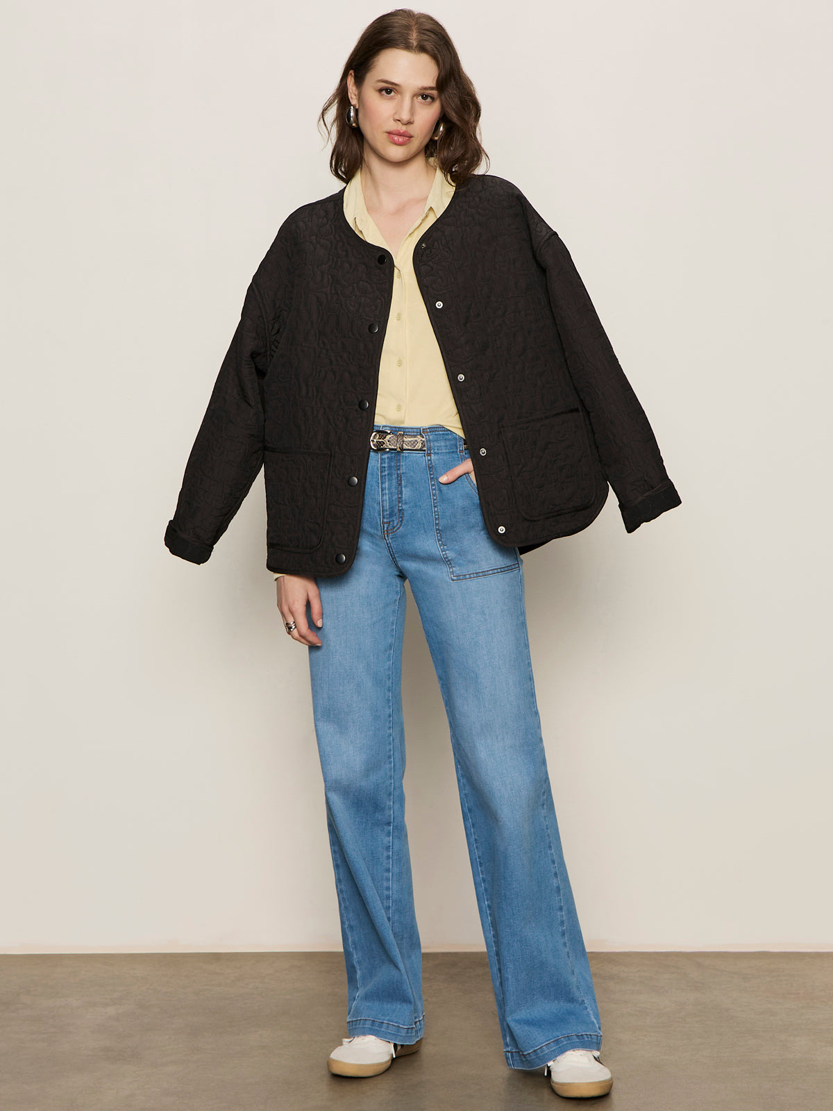 Transit Quilted Liner Jacket Black