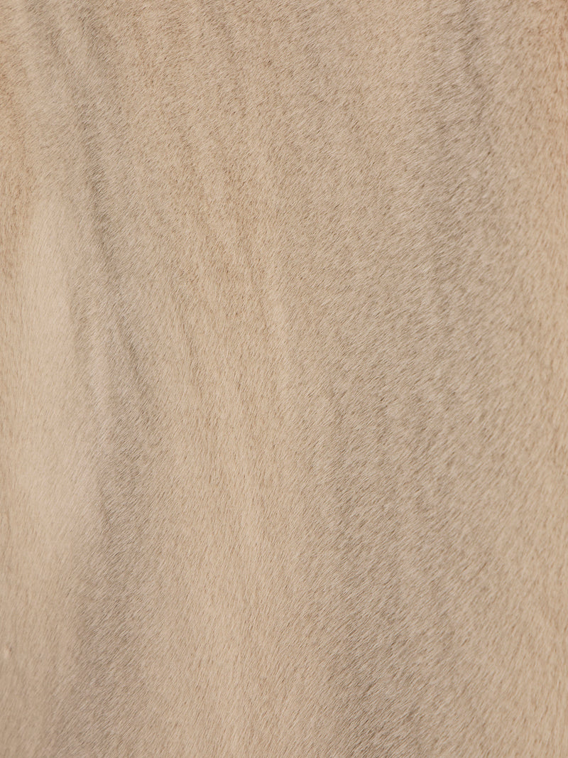 Reversible Fur Liner Jacket Almond Cream alt 5