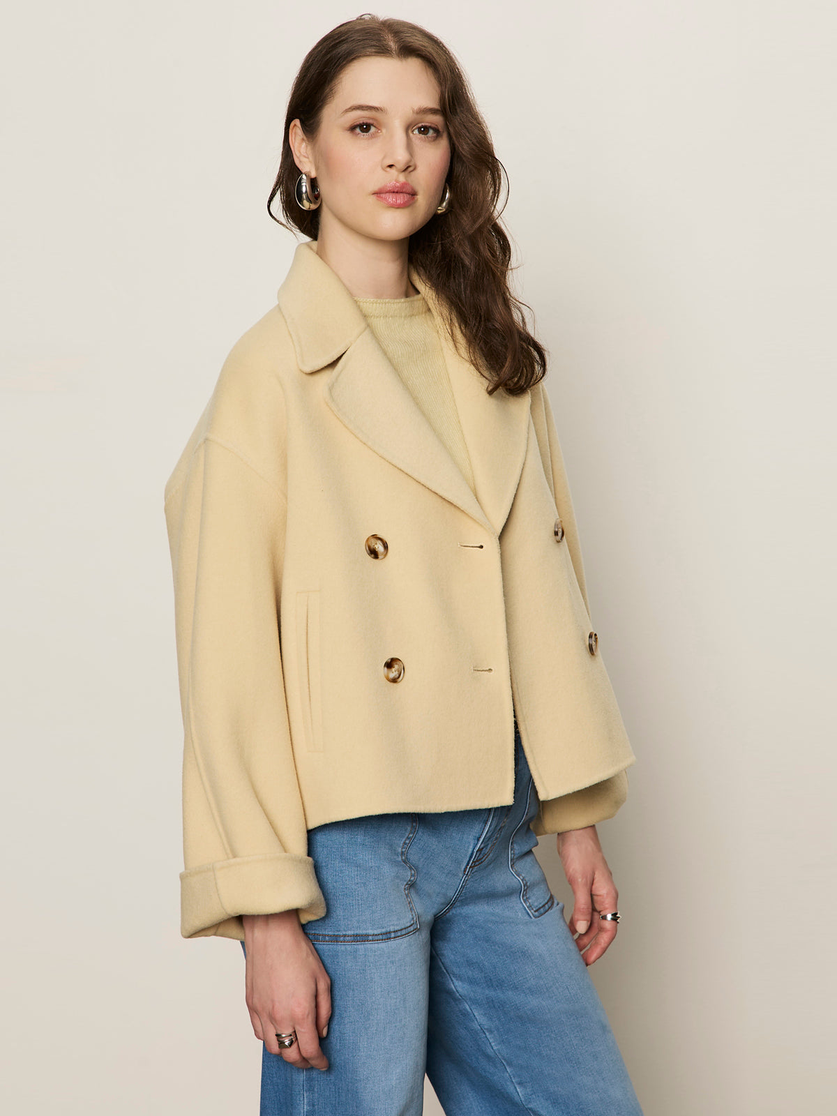 Karlie Wool Jacket Buttercream